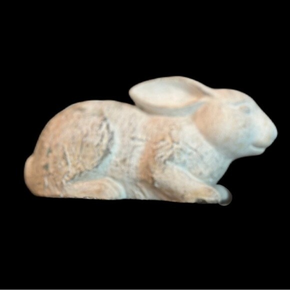 Farmhouse French Concrete Bunny‎ Rabbit Figurine Spring Home Decor - Picture 4 of 8